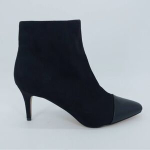 Express black suede/microfiber booties